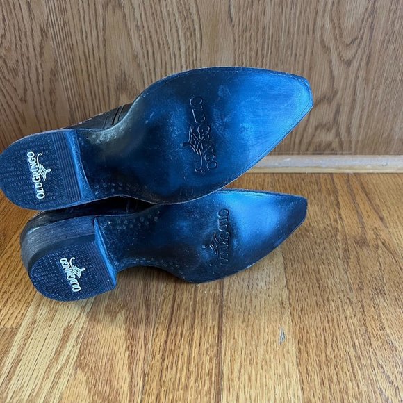 Old Gringo "Dunken" Women's 7B Rustic Brown Leather Dress Shoe Heeled Ankle Boot - Picture 8 of 11